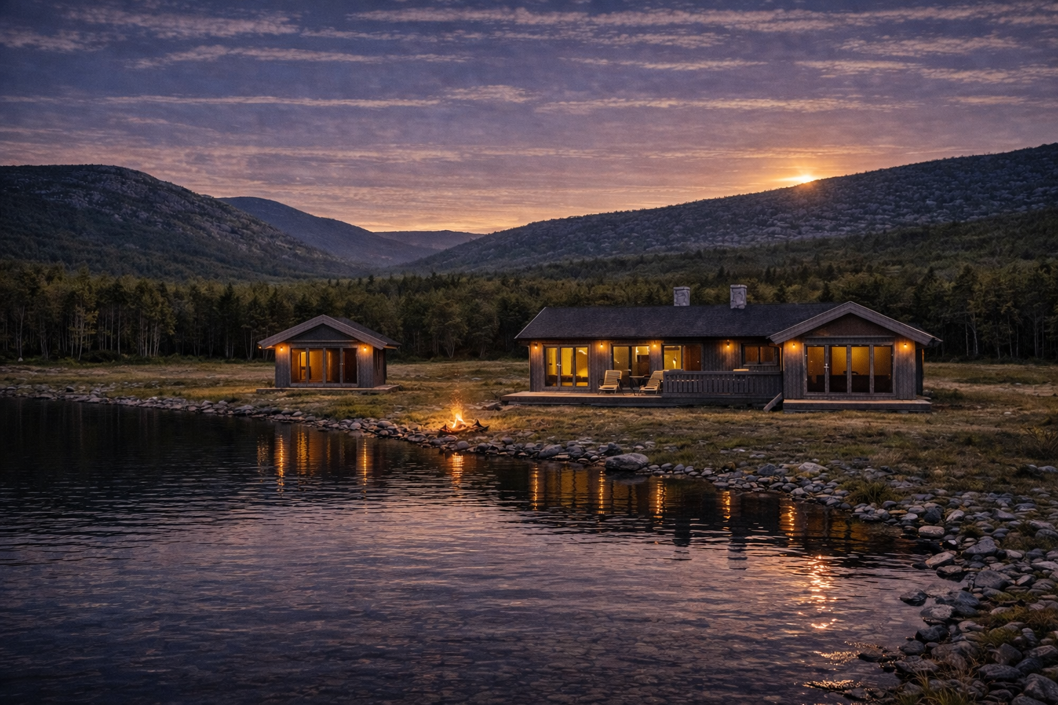 Mountain cabin by Trytjønna lake